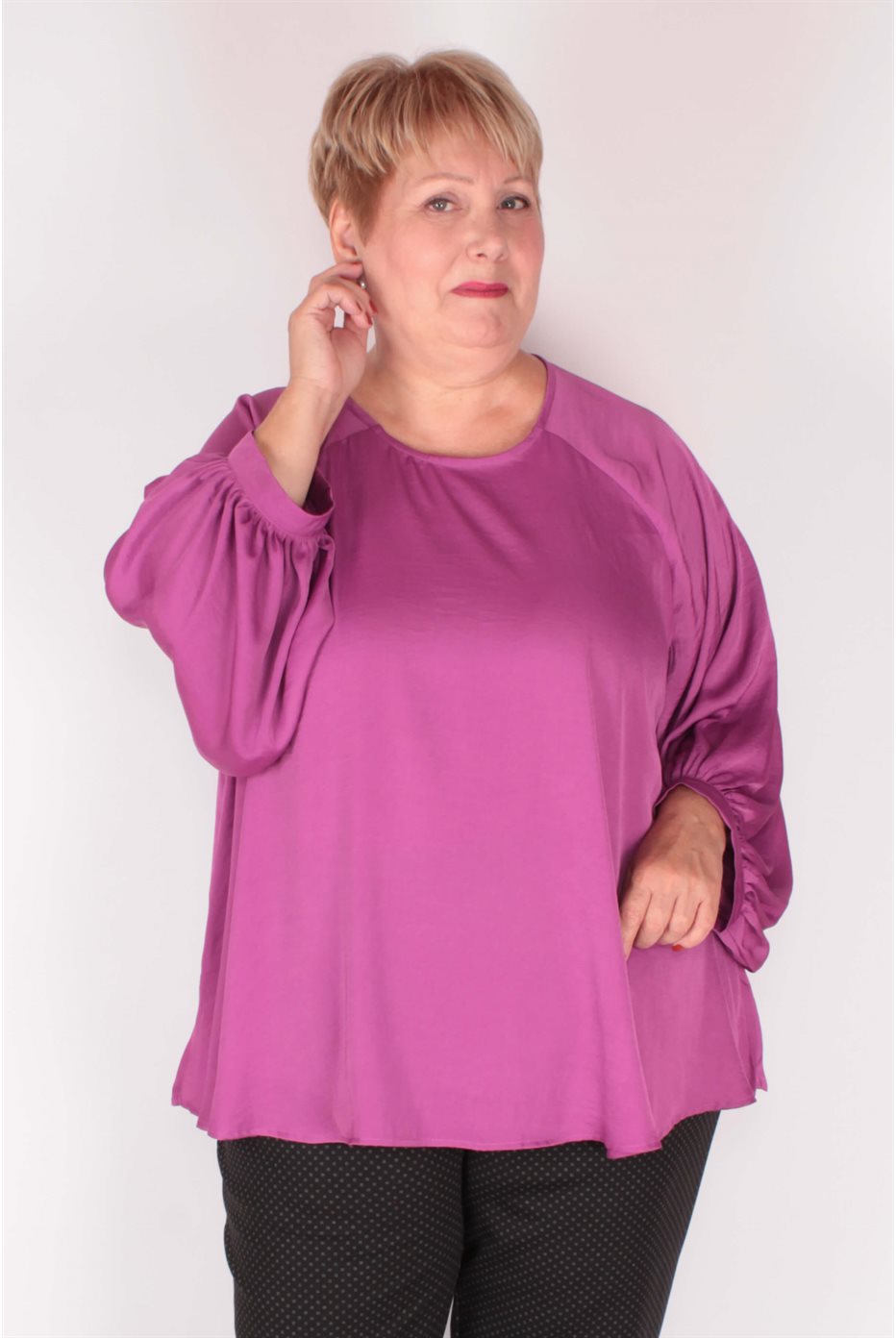 Mat Fasion Fucshia Blouse 